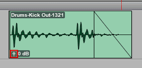 Clip Gain icon in Avid Pro Tools