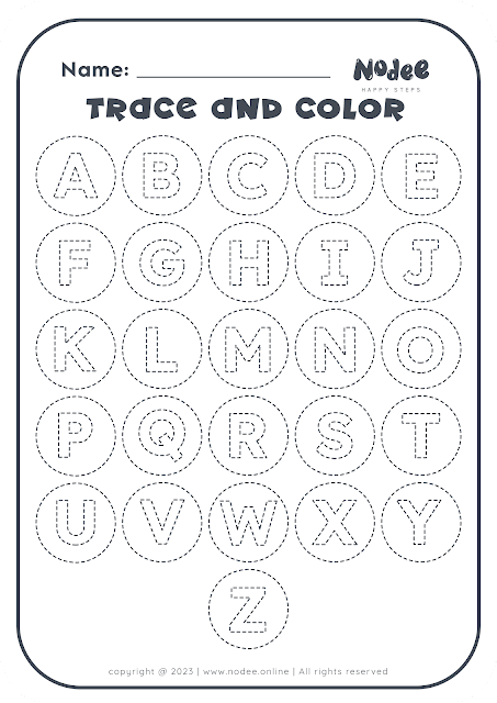 A - Z - Alphabet coloring worksheets