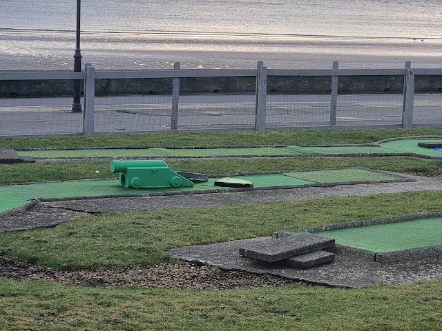 Crazy Golf in Troon. Photo by Simon Brown, January 2023