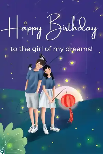 cute happy birthday to the girl of my dreams images