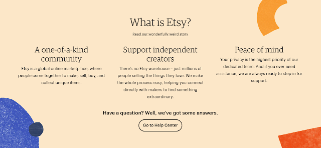 Etsy homepage