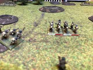 The British attackers begin their assault on the German HMG