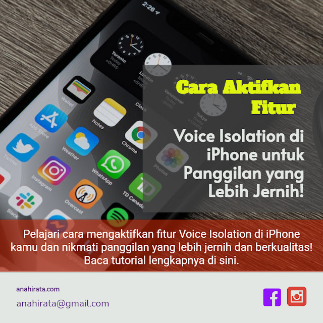 Fitur Voice Isolation di iPhone