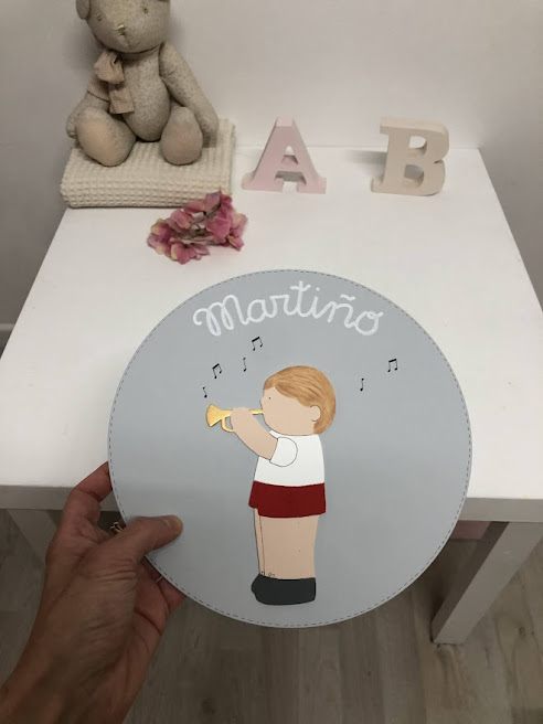 placa puerta infantil personalizada