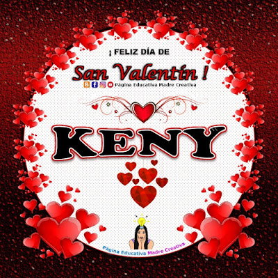 Feliz Día de San Valentín - Nombre Keny