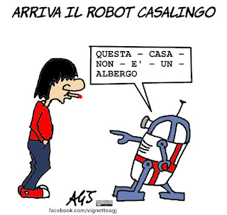 robot, tecnologia, fantascienza, umorismo, vignetta