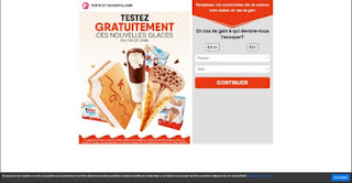 Obtenez la crème glacée Kinder maintenant!