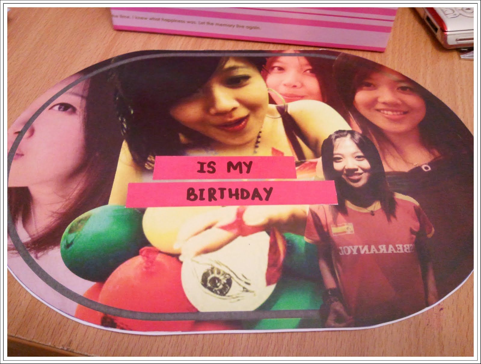 my bufday card from my dear...