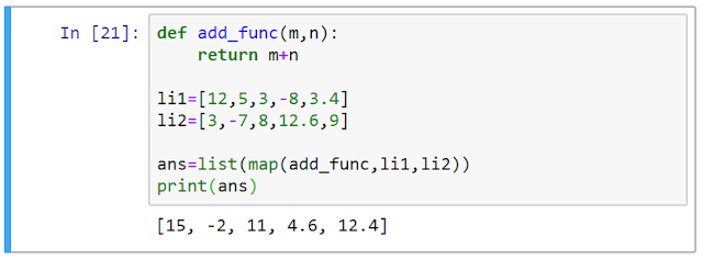 Add two list of integers based on their index.