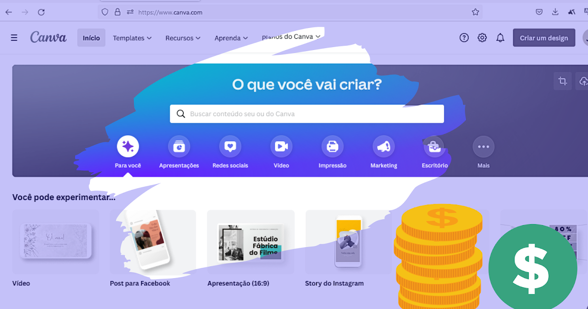 Como Ganhar Dinheiro Pelo Canva - Como Ganha Dinheiro Na Internet