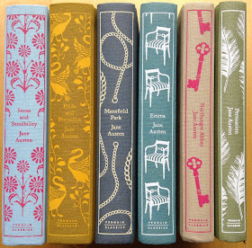 Book Spines - Clothbound Classics by Jane Austen