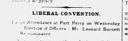 Image: Liberal Convention article appeared in Whitby Chronicle, 6 Mar 1896, p.4