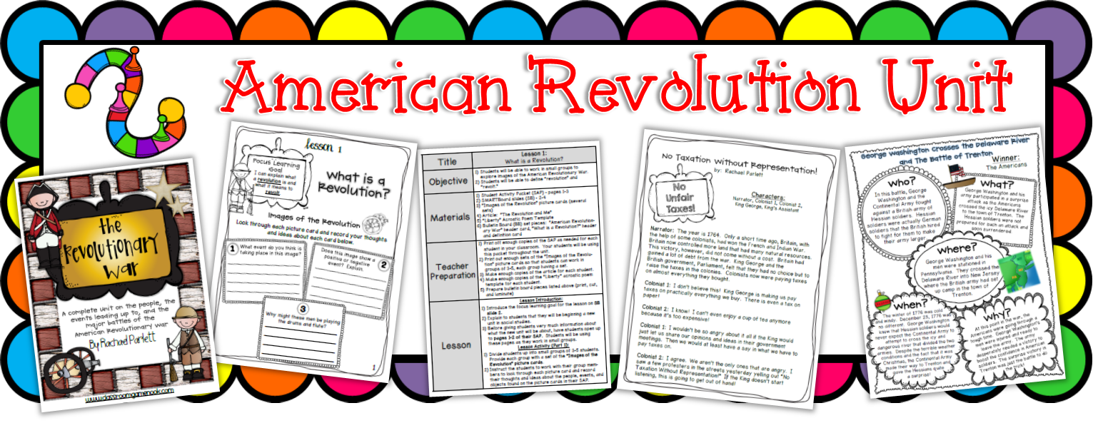 https://www.teacherspayteachers.com/Product/American-Revolutionary-War-Complete-Unit-1083350