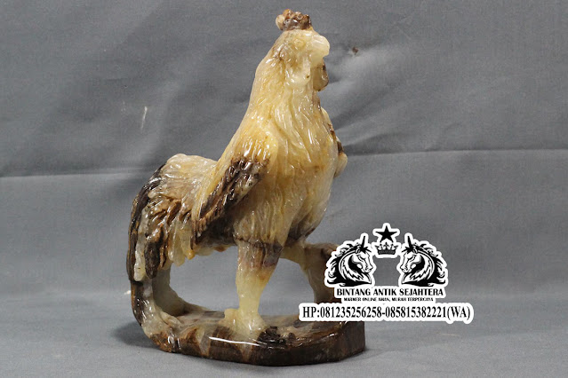 Patung Ayam Jago Onyx