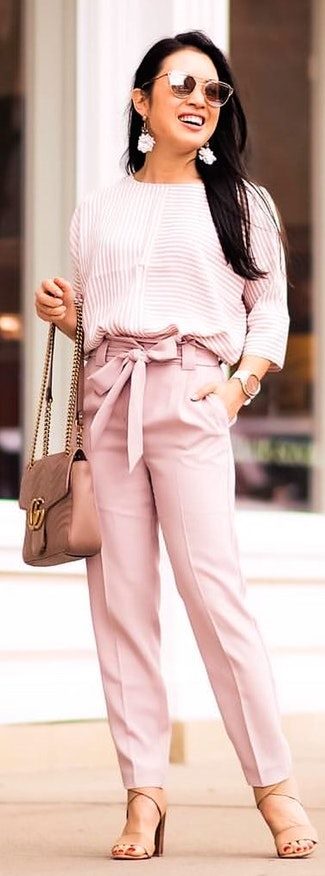 Loving these blush pants that are so comfy and flattering