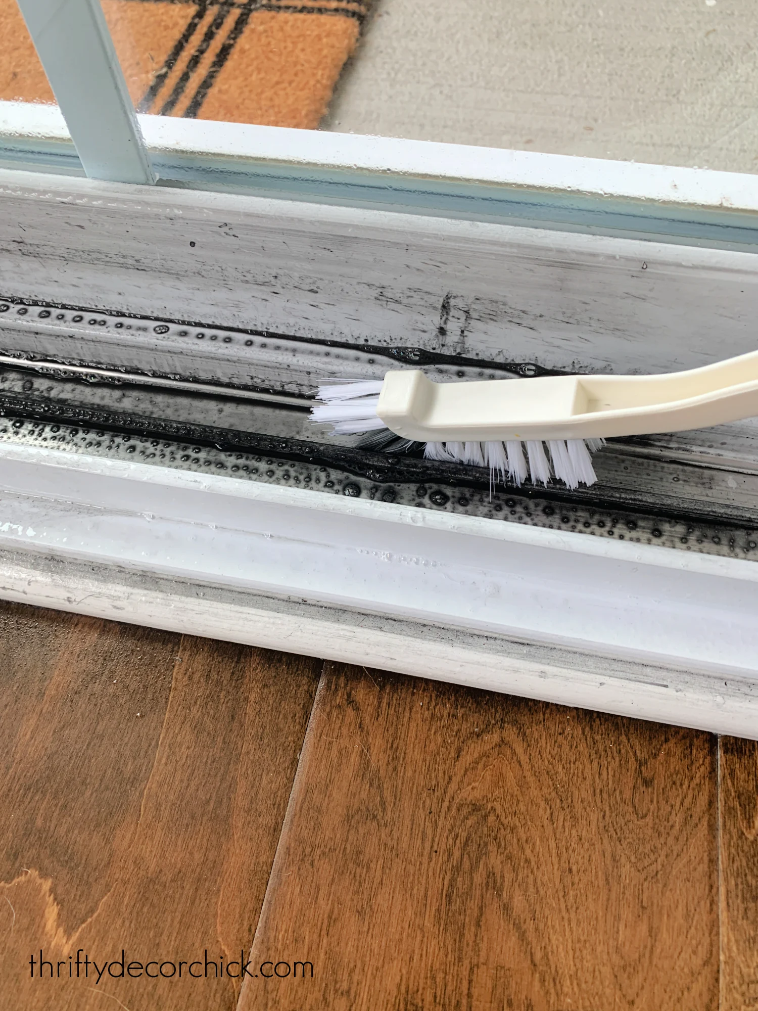 brush for cleaning sliding door track