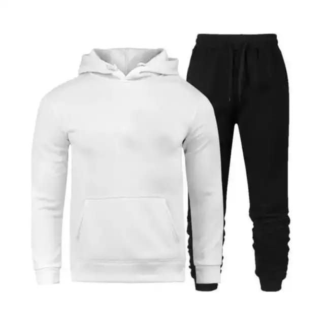 Black Trouser with White hoodie