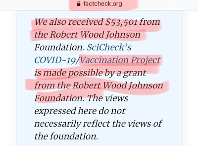 Factcheck.org funded by J&J