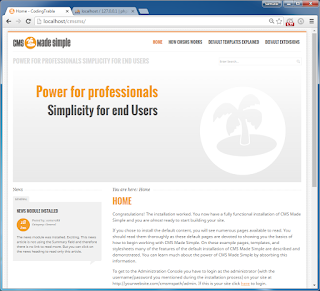 Install CMS Made Simple 2.1.4 on Windows (  XAMPP 5.6.21 ) tutorial 21