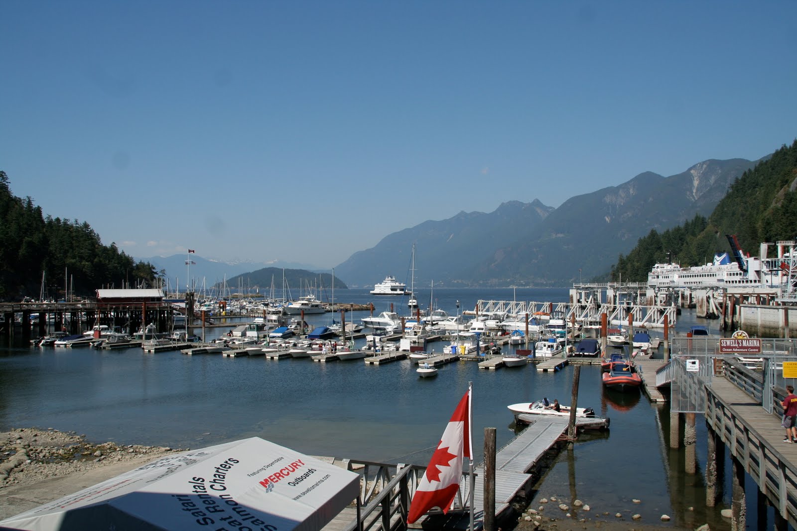 ... the bay before heading back to the scenic drive to Whistler