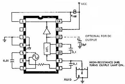 ULN2429A based liquid detector circuit diagram circuit with explanation