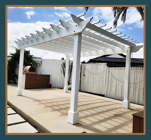 White classic pergola 2024