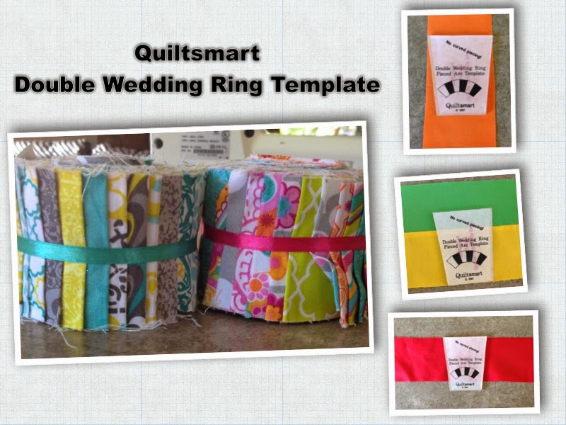 Strip piecing double wedding ring quilt