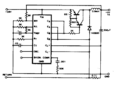 Single ended Regulator Circuit Diagram