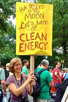 ecology protest sign - clean energy - gvan42