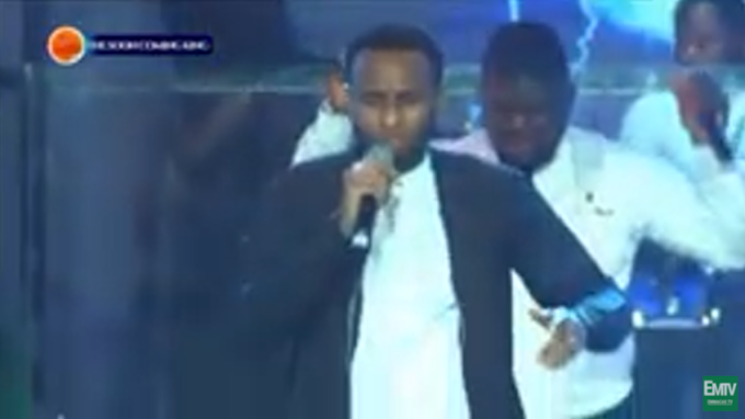 ODUNAYO ADEBAYO at the 80 HOURS MARATHON MESSIAH'S PRAISE