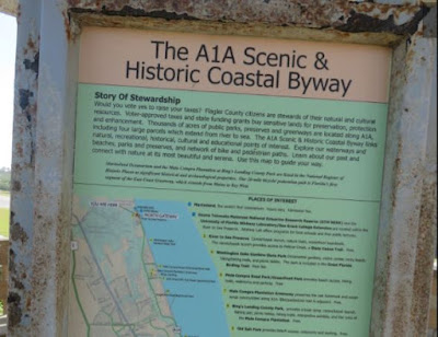 Scenic highway sign on State Road A1A.