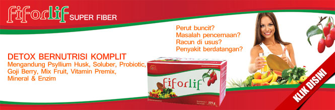 FIFORLIF SuperFiber Detox Bernutrisi Komplit Untuk Atasi Perut Buncit, Masalah Pencernaan, Racun di Usus, dan Cegah Penyakit Berdatangan. Klik Di Sini