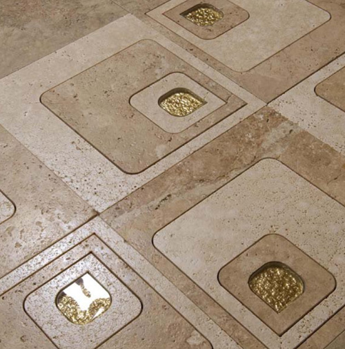 Gold Accent Tile by Cottoveneto - Home Decorating Flooring