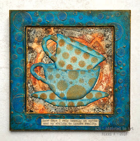 Tim Holtz Tea Time Bigz Die with Snarky Small Talk - by Nikki Acton