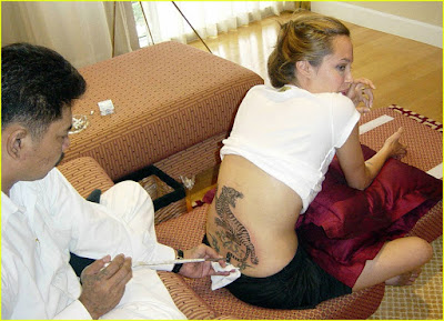 Angelina Jolie Tattoo