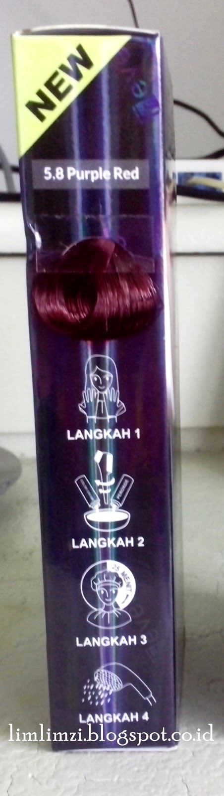  REVIEW Cat Rambut Feves  Color Cream 5 8 Purple Red 