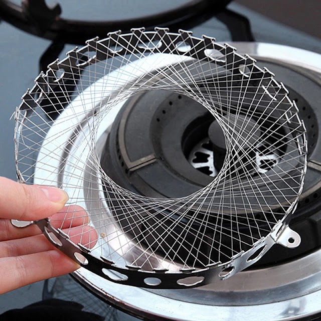 Energy Saving Round Mesh Gas Stove Torch Net Pot Stand Adapter