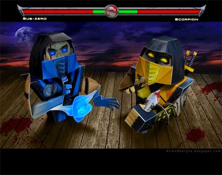 mortal kombat 9 scorpion vs sub zero. Scorpion vs Sub-Zero features
