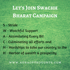 Swachh Bharat campaign - AuraOfThoughts