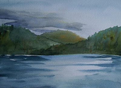 Danielle Beaulieu's watercolour Adirondacks - Mt Jo