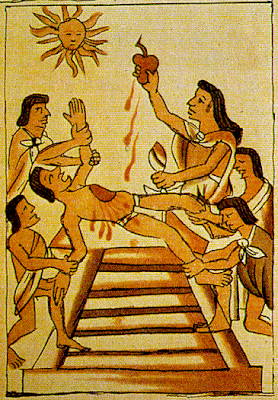Mayan Sacrifice, remove heart