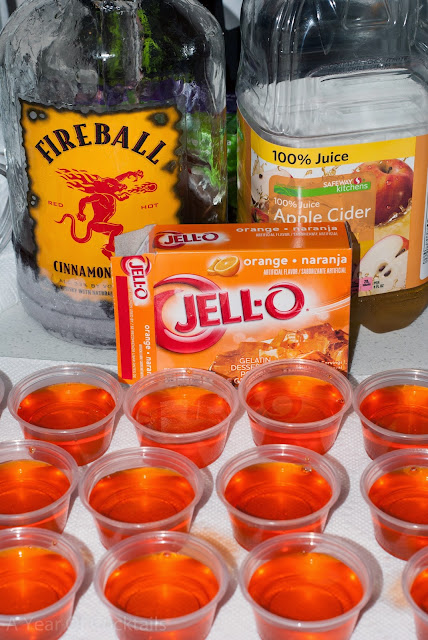 jello shots, jello, halloween, halloween jello shots, fireball jello shots