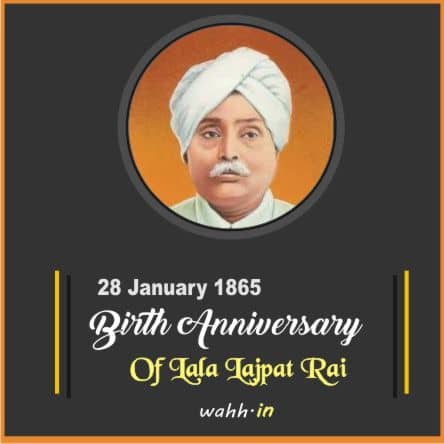 Lala Lajpat Rai Birth anniversary Slogans Images