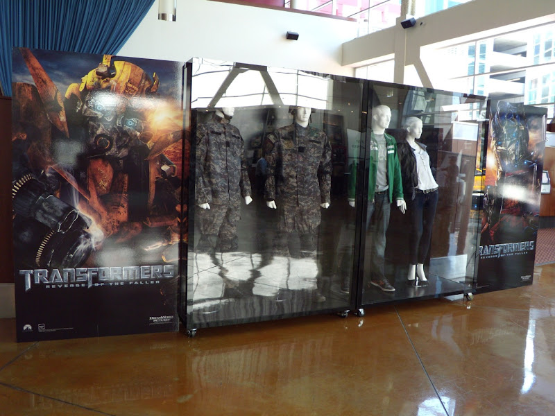 Original Transformers Revenge of the Fallen movie costumes display