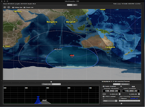 MacDoppler Satellite tracking Software