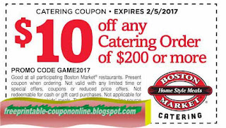 Free Printable Boston Market Coupons