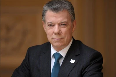 Prêmio Nobel da Paz e ex-presidente da Colômbia Juan Manuel Santos