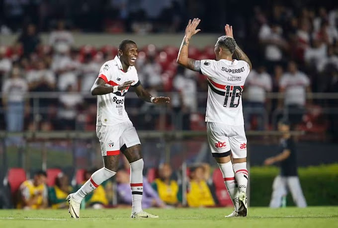 São Paulo vira pra cima do Fluminense e sobe pra quinto