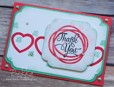 Memories in the Making Thank You Card with Hearts