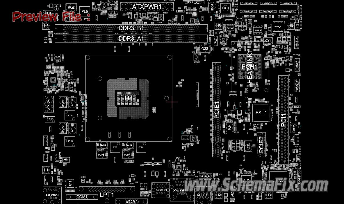 ASRock H81M WW Rev 1.02 70 MXGVF0 A01 Schematic Boardview